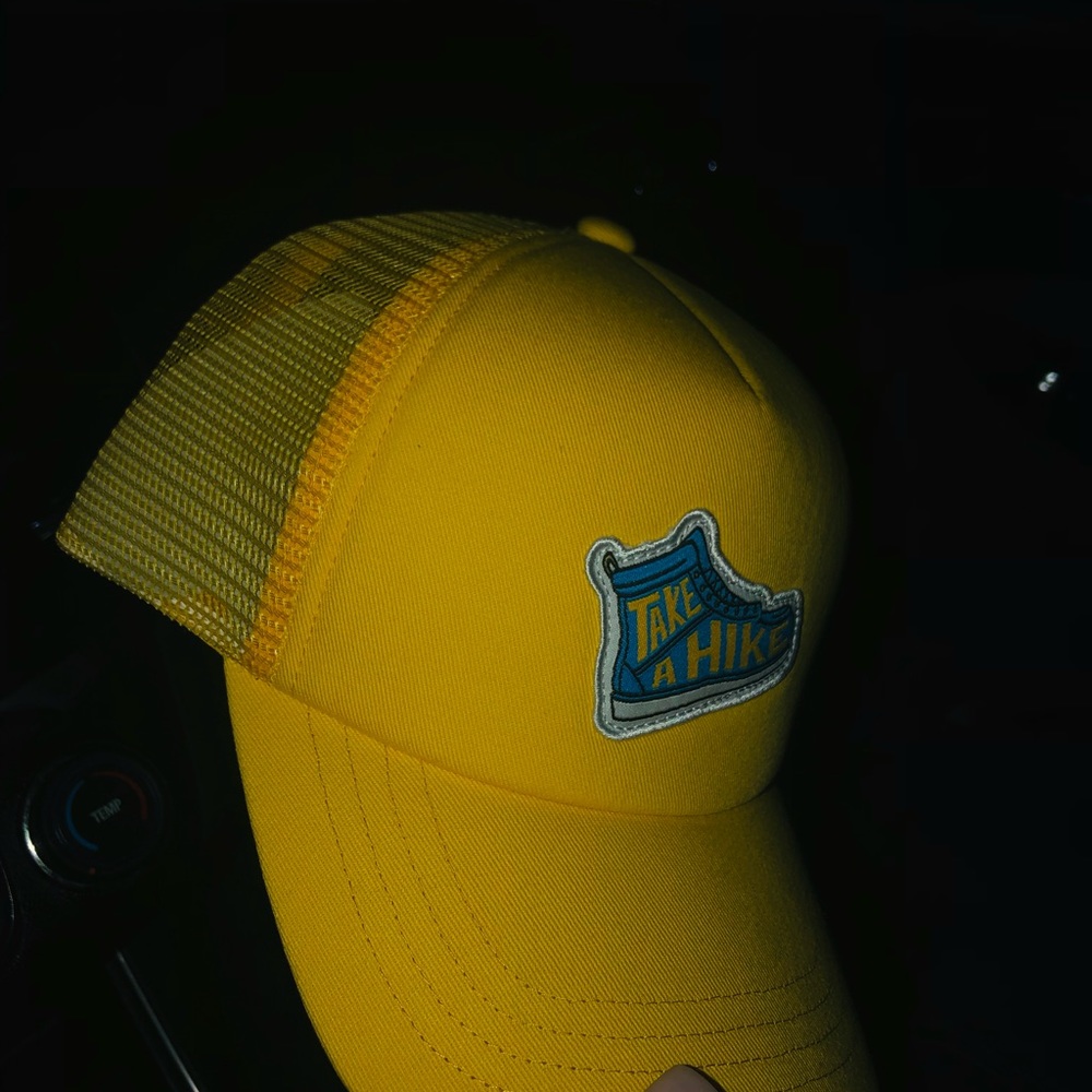 Yellow/Blue trucker hat